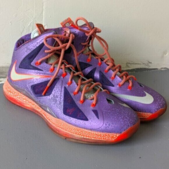 Nike Lebron X 10 All Star Extraterrestrial Purple Sneakers - Picture 2 of 11